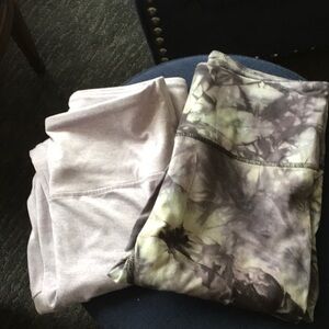 Tie-Dye and Solid Leggings Set